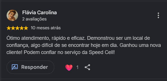 Avaliação cliente